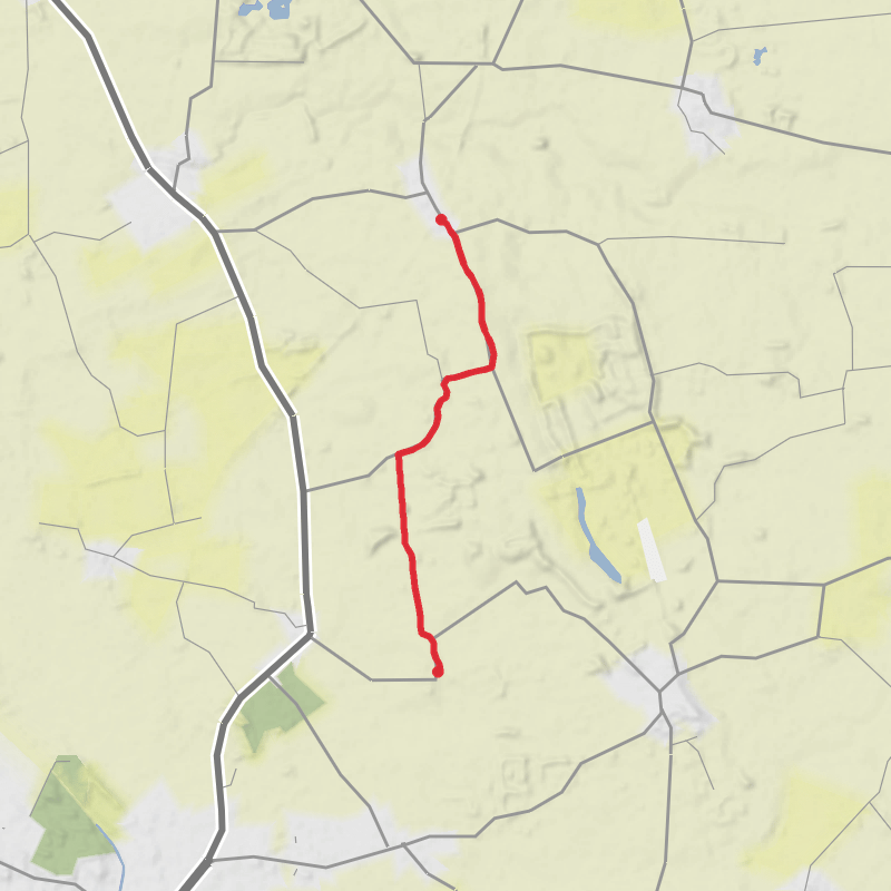 A map preview of the recording East Riding of Yorkshire Cycling.