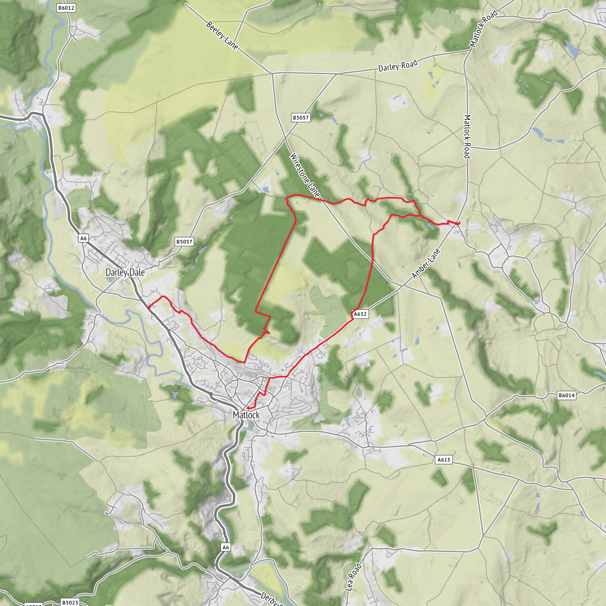 Random Matlock Hike mobile static map