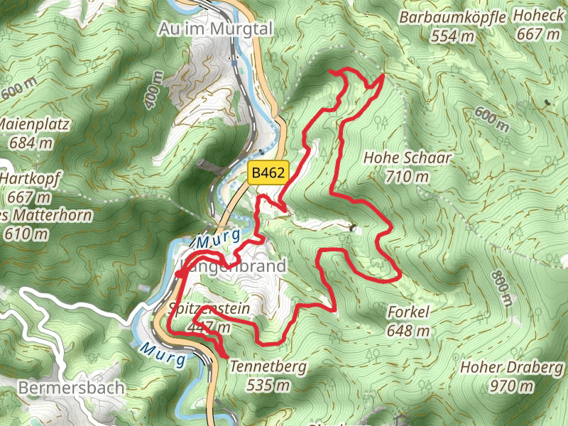 Grundplatz Hohlenstein and Murgtal Wanderweg