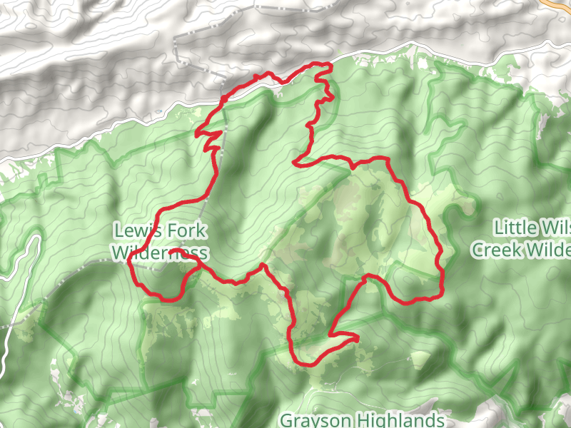 Mount Rogers, Wilburn Ridge Loop via Appalachian Trail