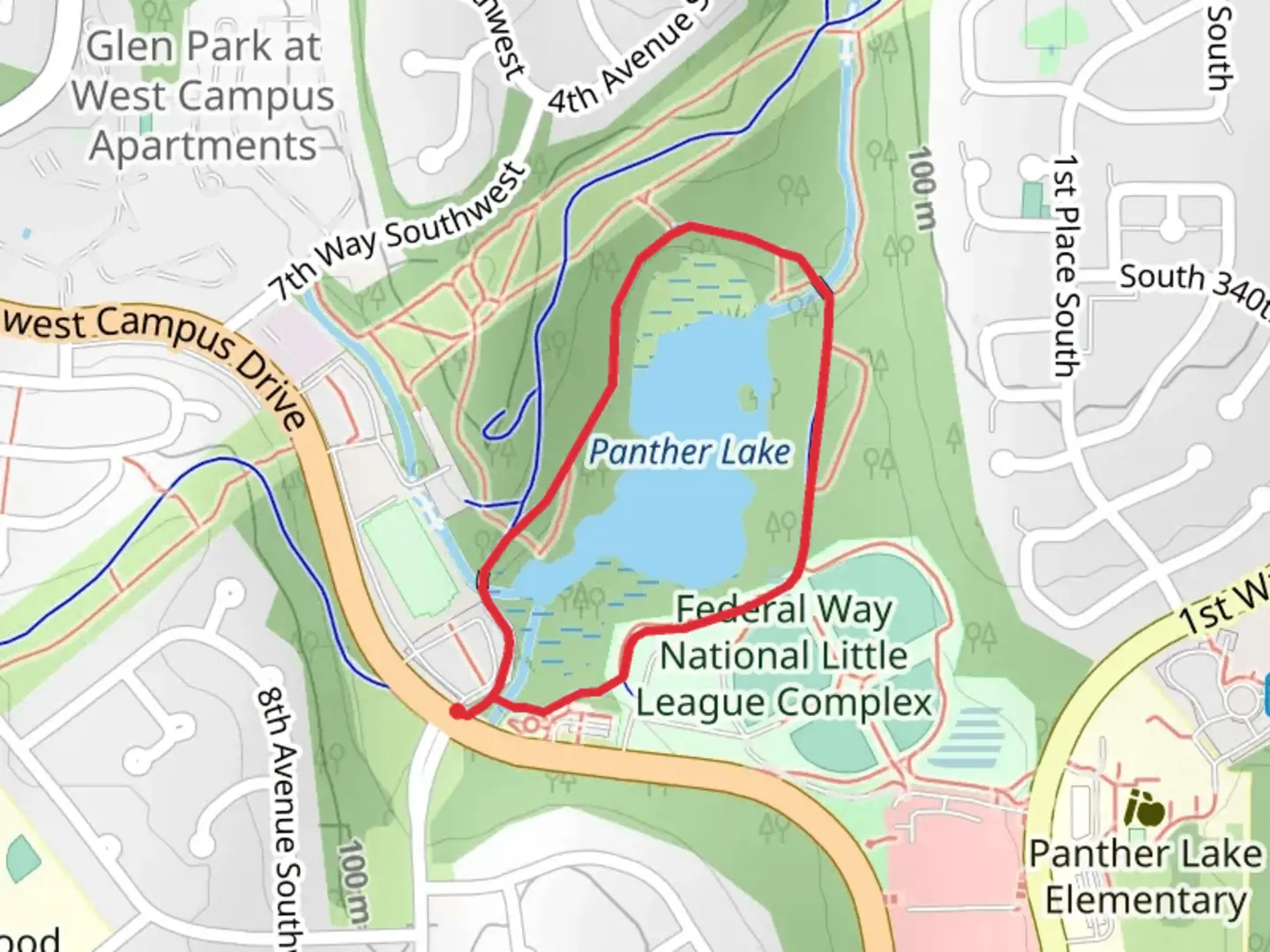 An image depicting the trail Panther Lake Loop Trail and its surrounding area.