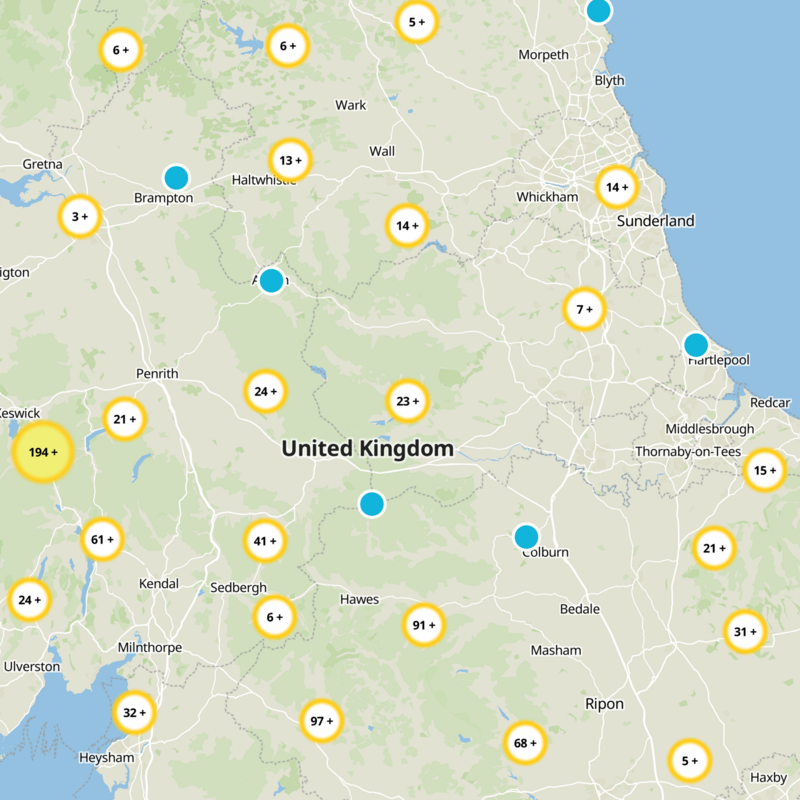County Durham Static Map