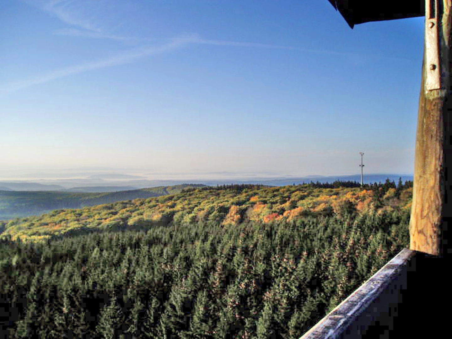 An image depicting the trail Salzkopf via Soonwaldsteig and Baumgeister Tour and its surrounding area.