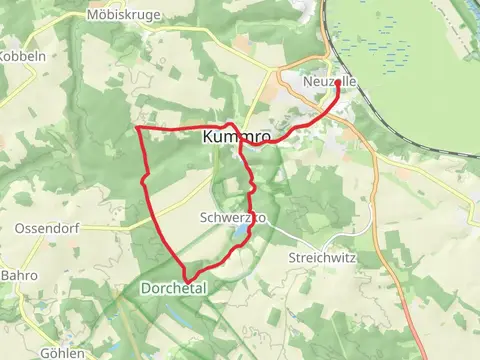 Klosterteich and Dorchesee via Dorchetaland Treppelpflaster