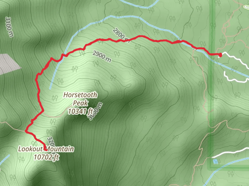 Lookout Mountain Out and Back