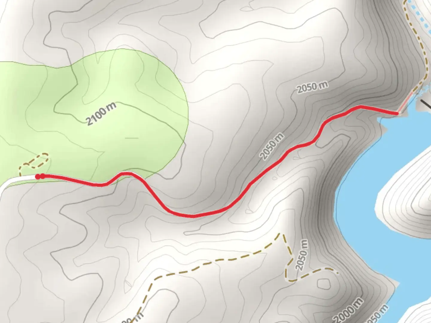 An image depicting the trail Chevelon Lake Trail and its surrounding area.