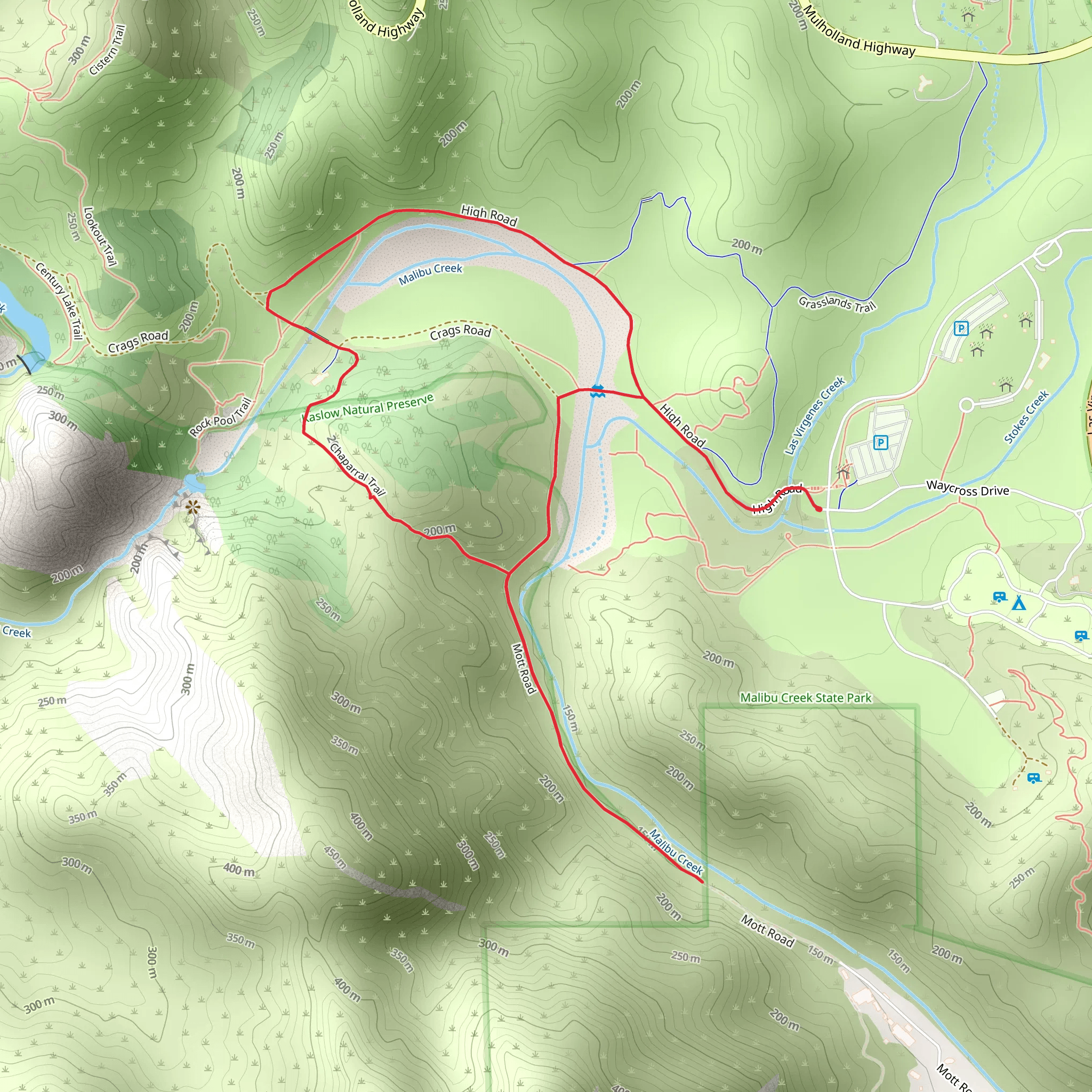 Century Ranch and Malibu Creek Loop mobile static map