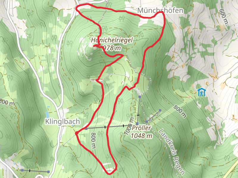 Käsplatte Loop via Wanderweg 16