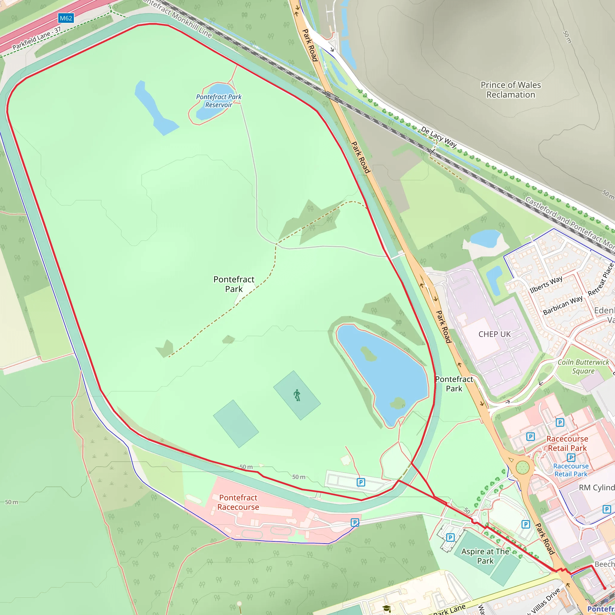 Pontefract Loop mobile static map
