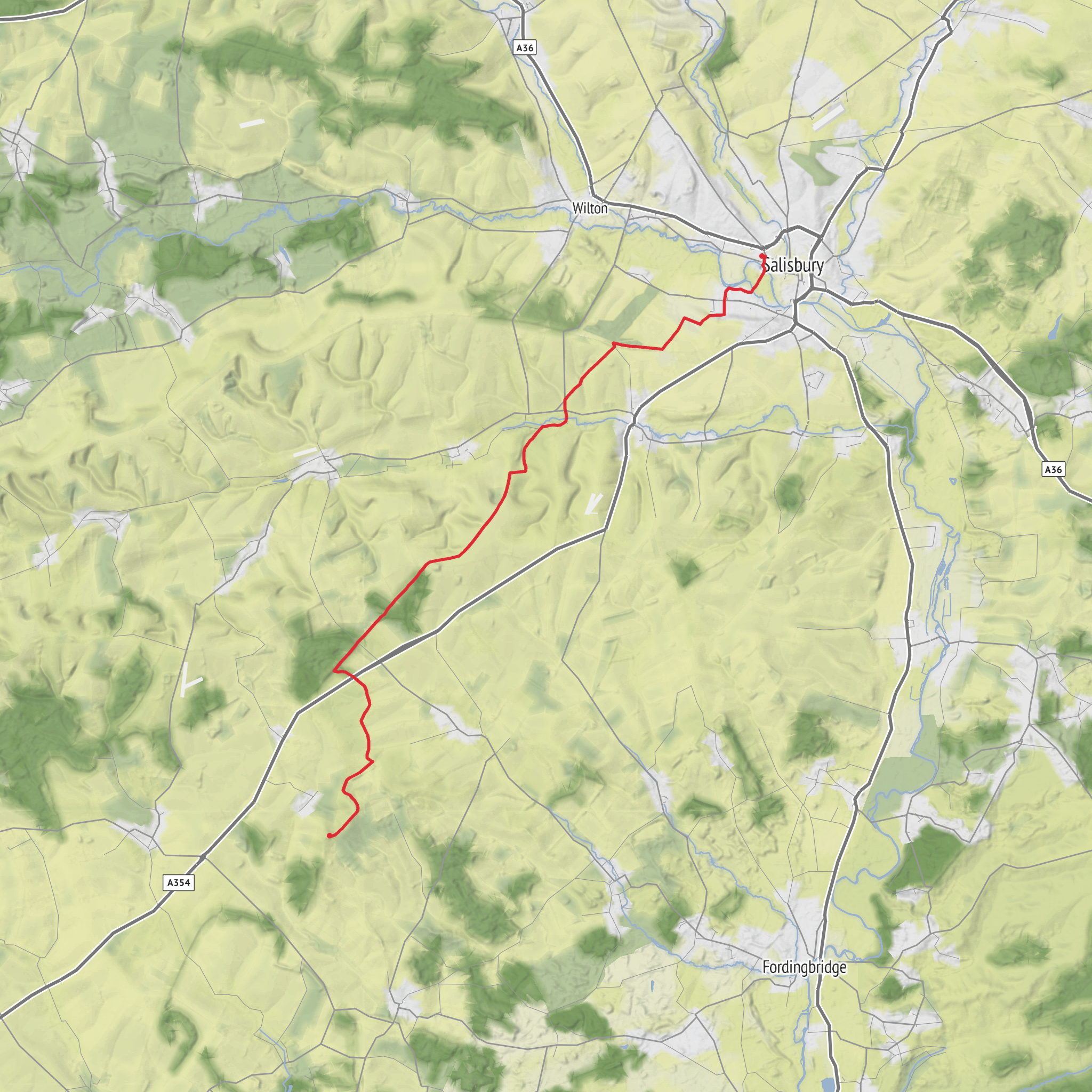 Salisbury - Penbury Knoll mobile static map