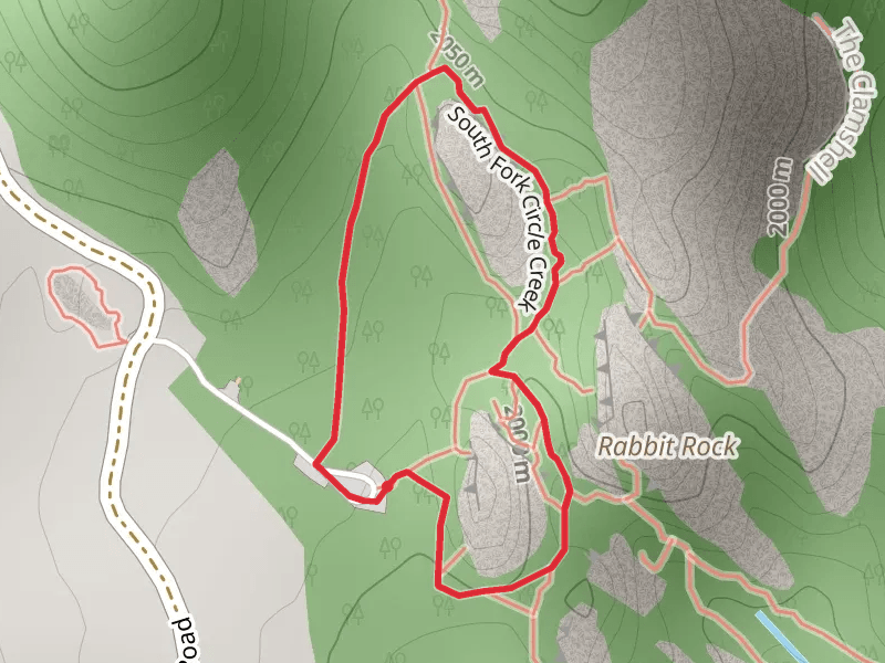 South Fork Circle Creek and Creekside Towers Loop Trail