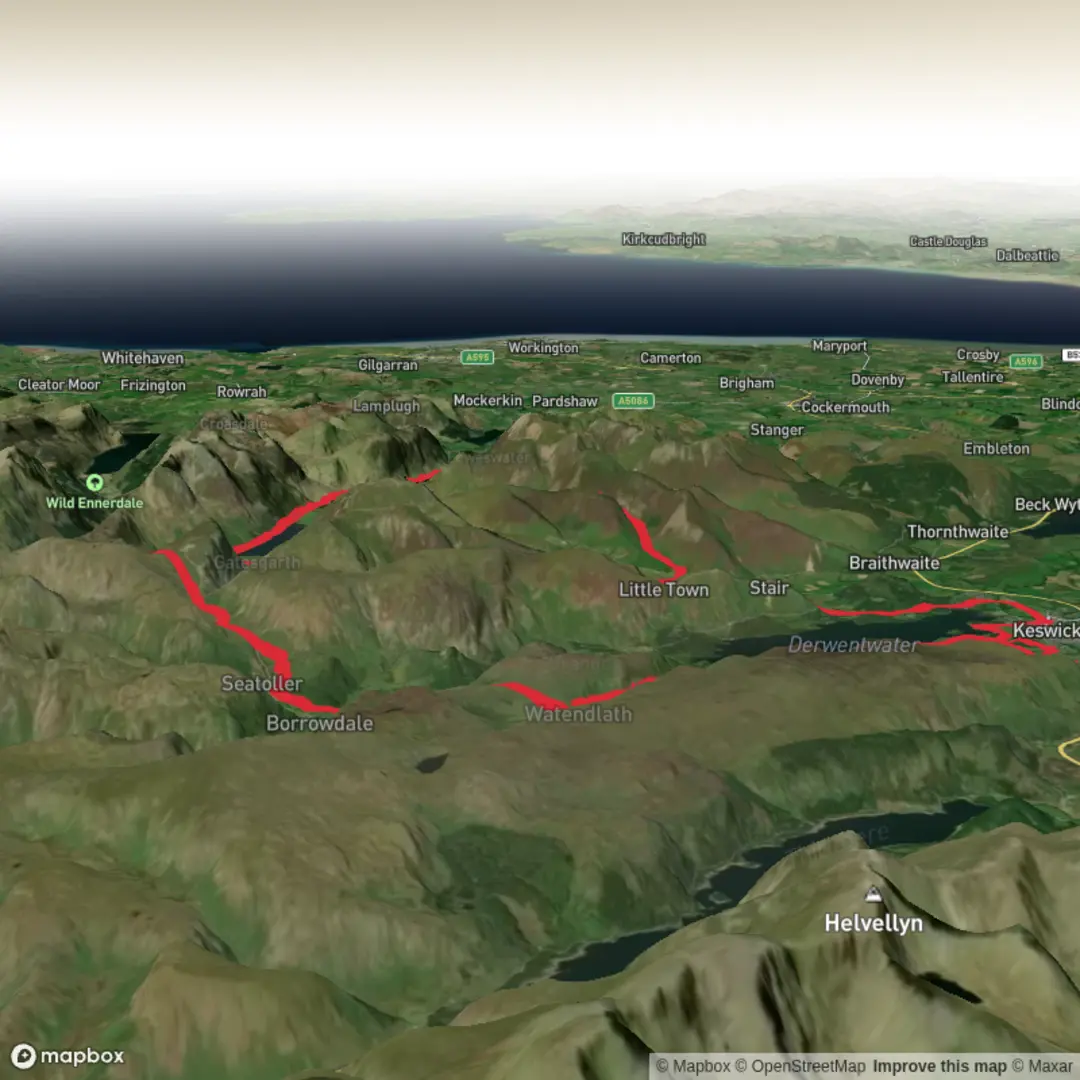 An image depicting the trail Adidas TERREX 50km Ultra Trail Race and its surrounding area.