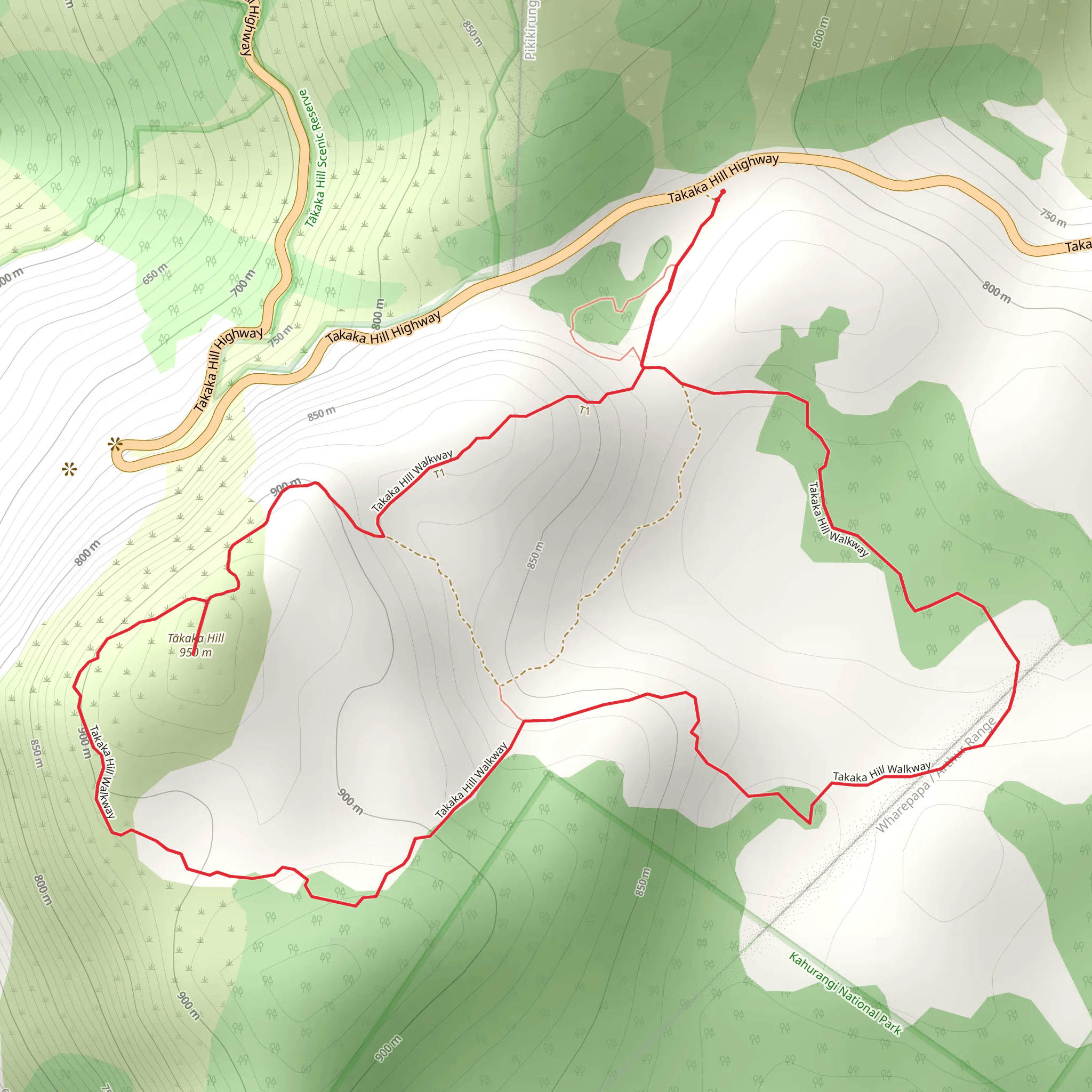Takaka Hill Loop mobile static map