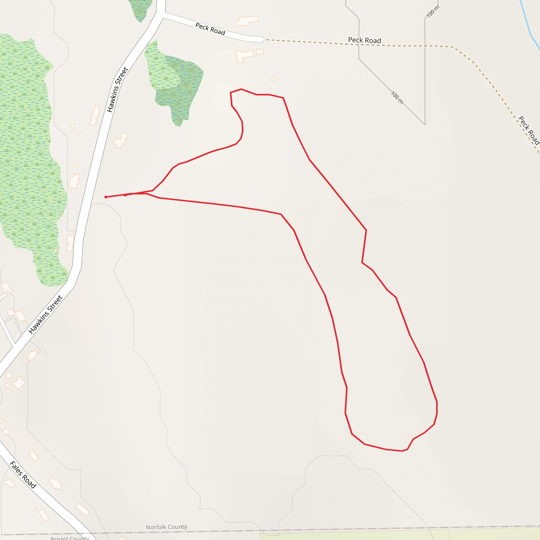 Hawkins Street and Peck Road Loop mobile static map