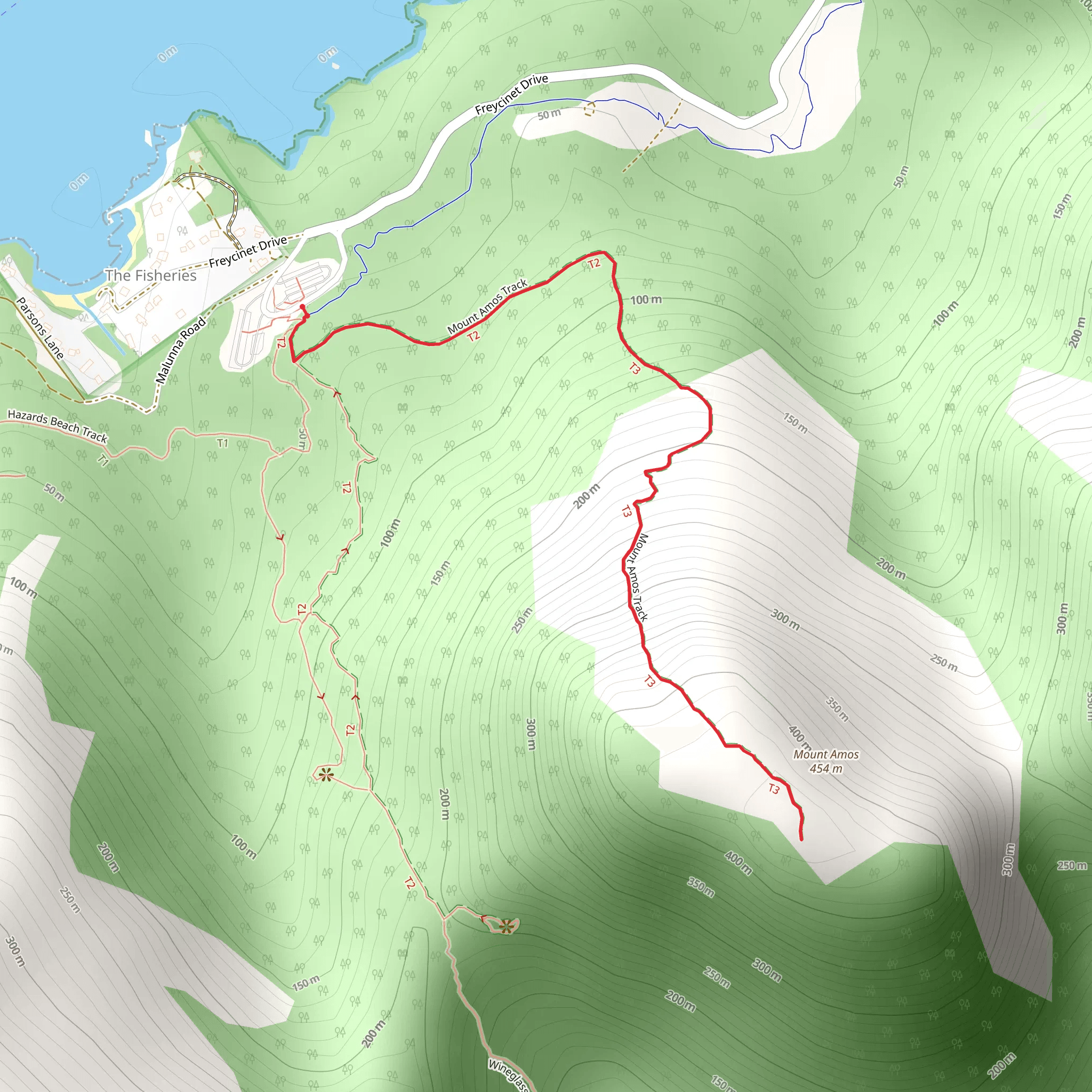 Mount Amos Walk mobile static map
