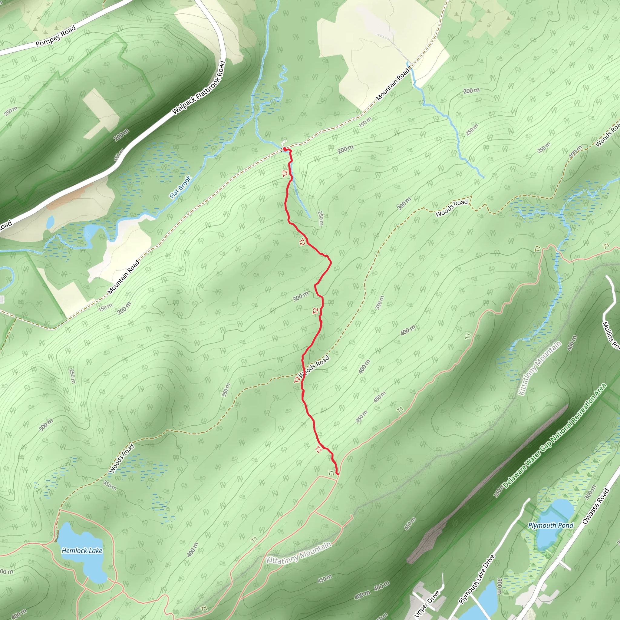 Buttermilk Falls Trail mobile static map