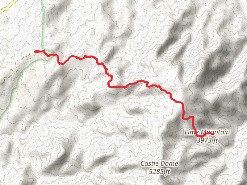 Lime Mountain via Reavis Ranch Trail
