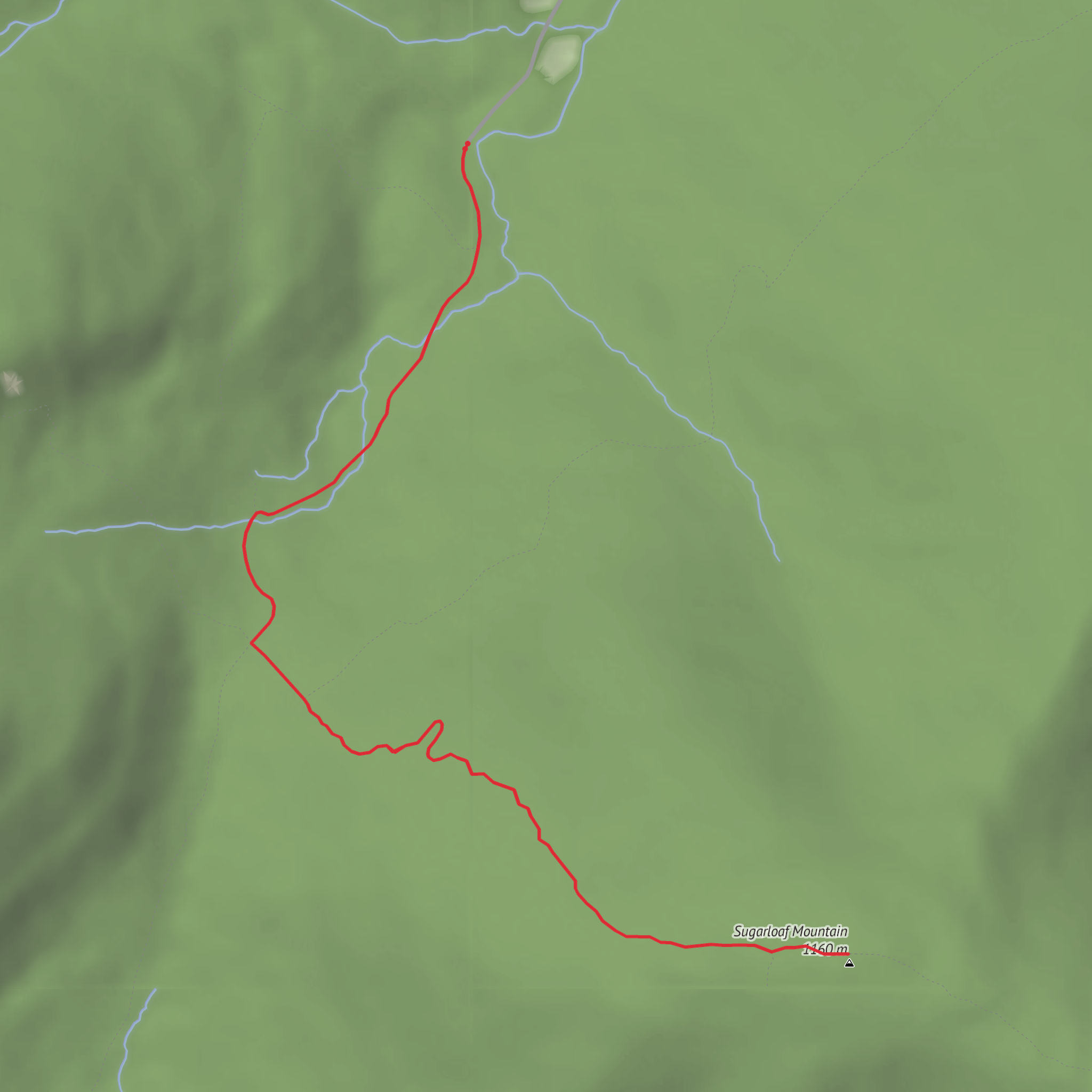 Sugarloaf Mountain via Devil's Path mobile static map