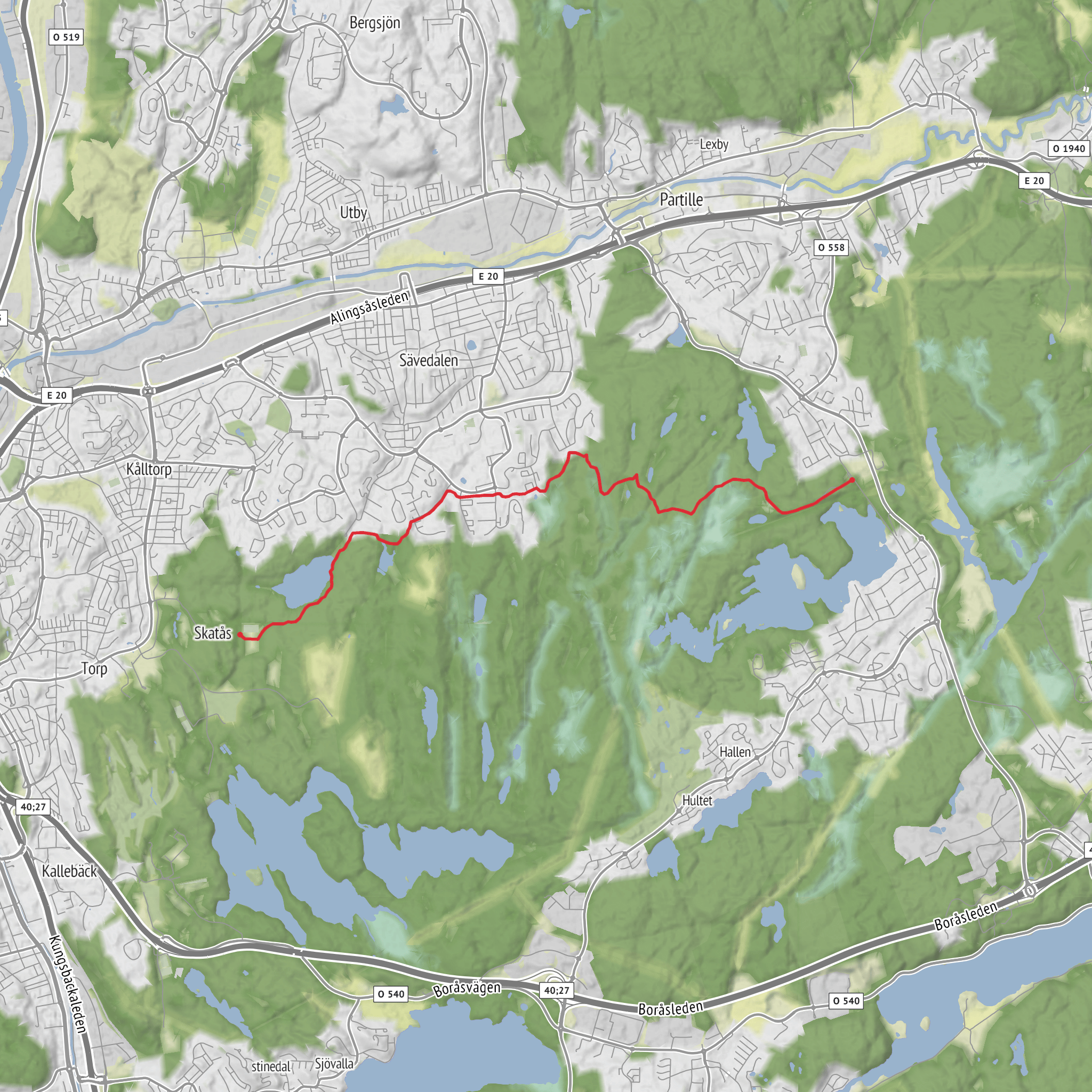 Bohusleden 25 mobile static map