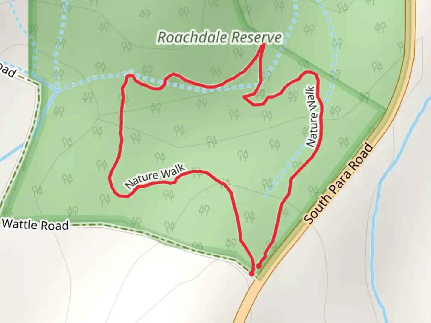 An image depicting the trail Roachdale Nature Trail and its surrounding area.