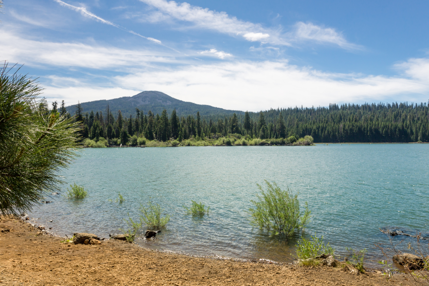 An image depicting the trail Buckeye Lake and Cliff Lake via Grasshopper Trail and Skimmerhorn Trail and its surrounding area.