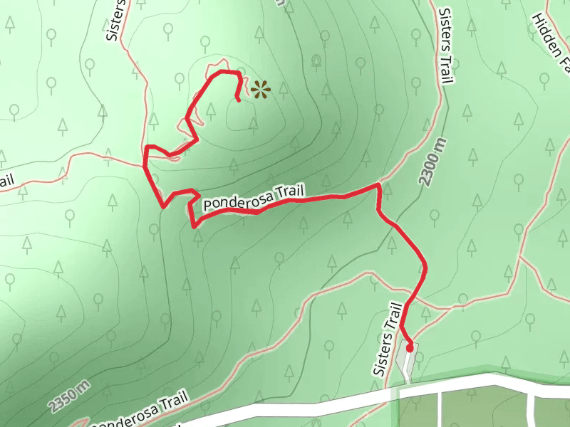 Sisters Trail, Ponderosa Trail and Brothers Trail