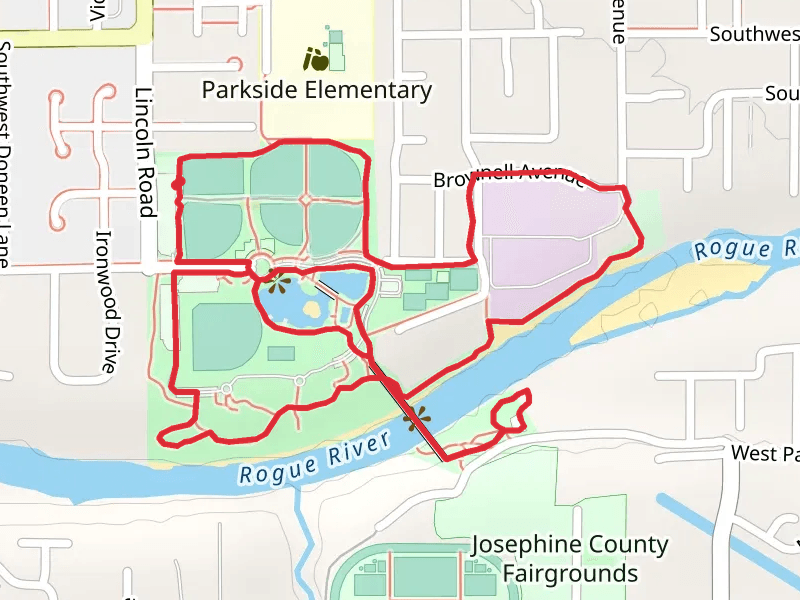 Reinhart Volunteer Park, Rogue River and Tussing ParkLoop
