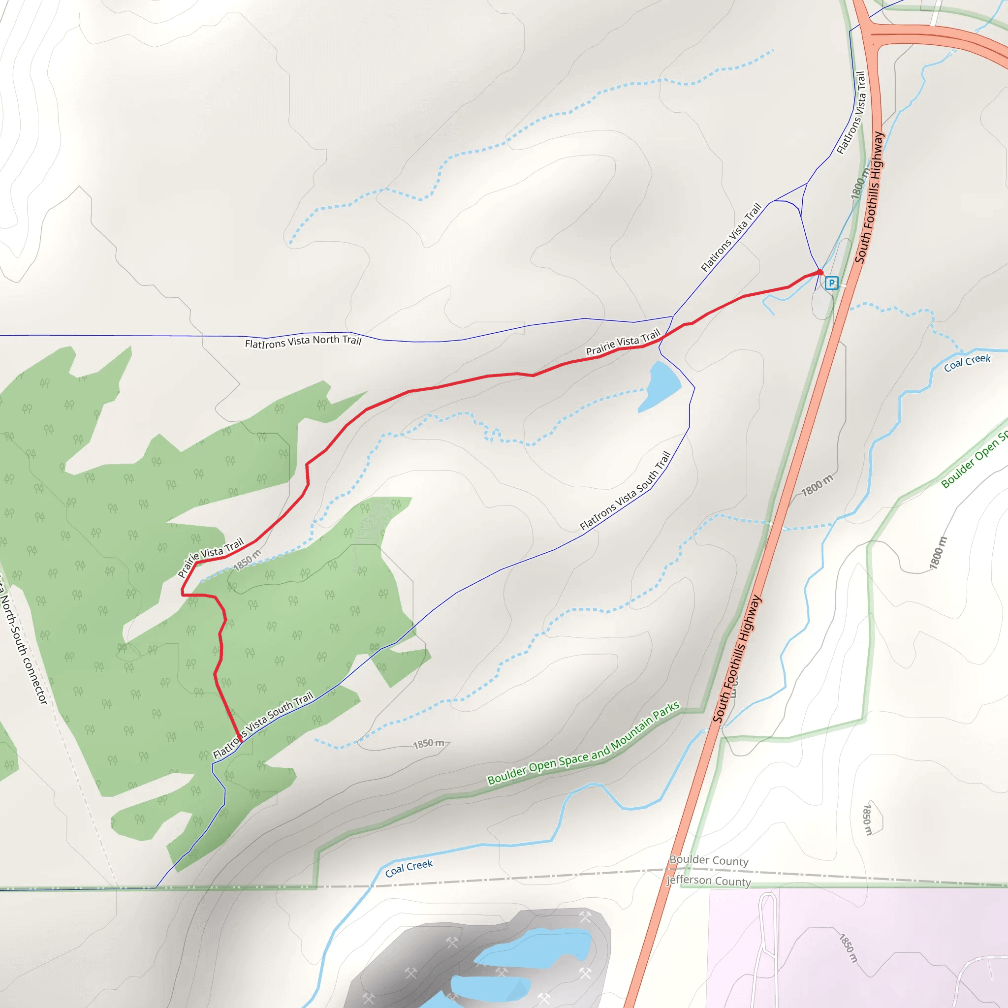 Prairie Vista Trail mobile static map