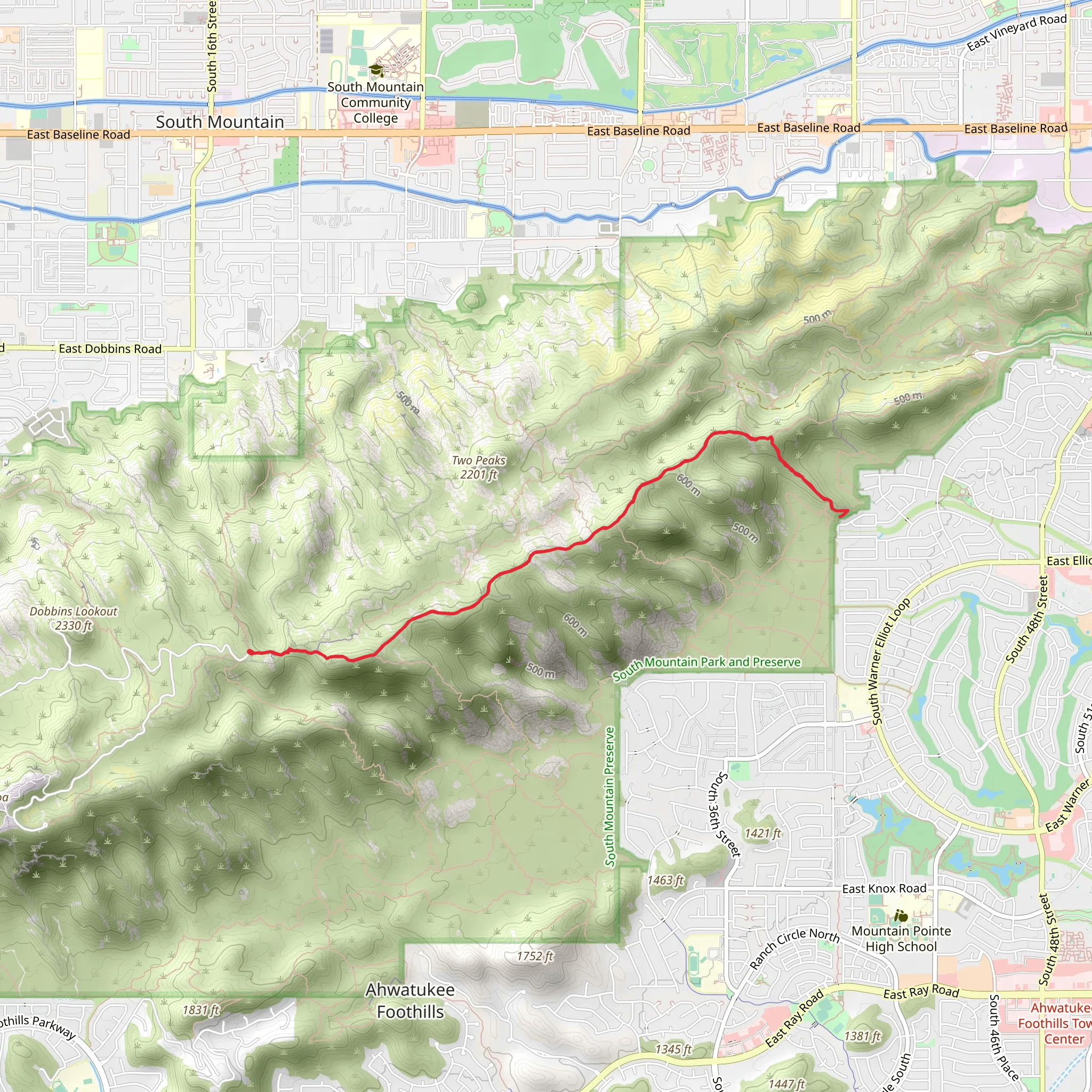 Midlife Crisis and Chihuahua Ridge mobile static map