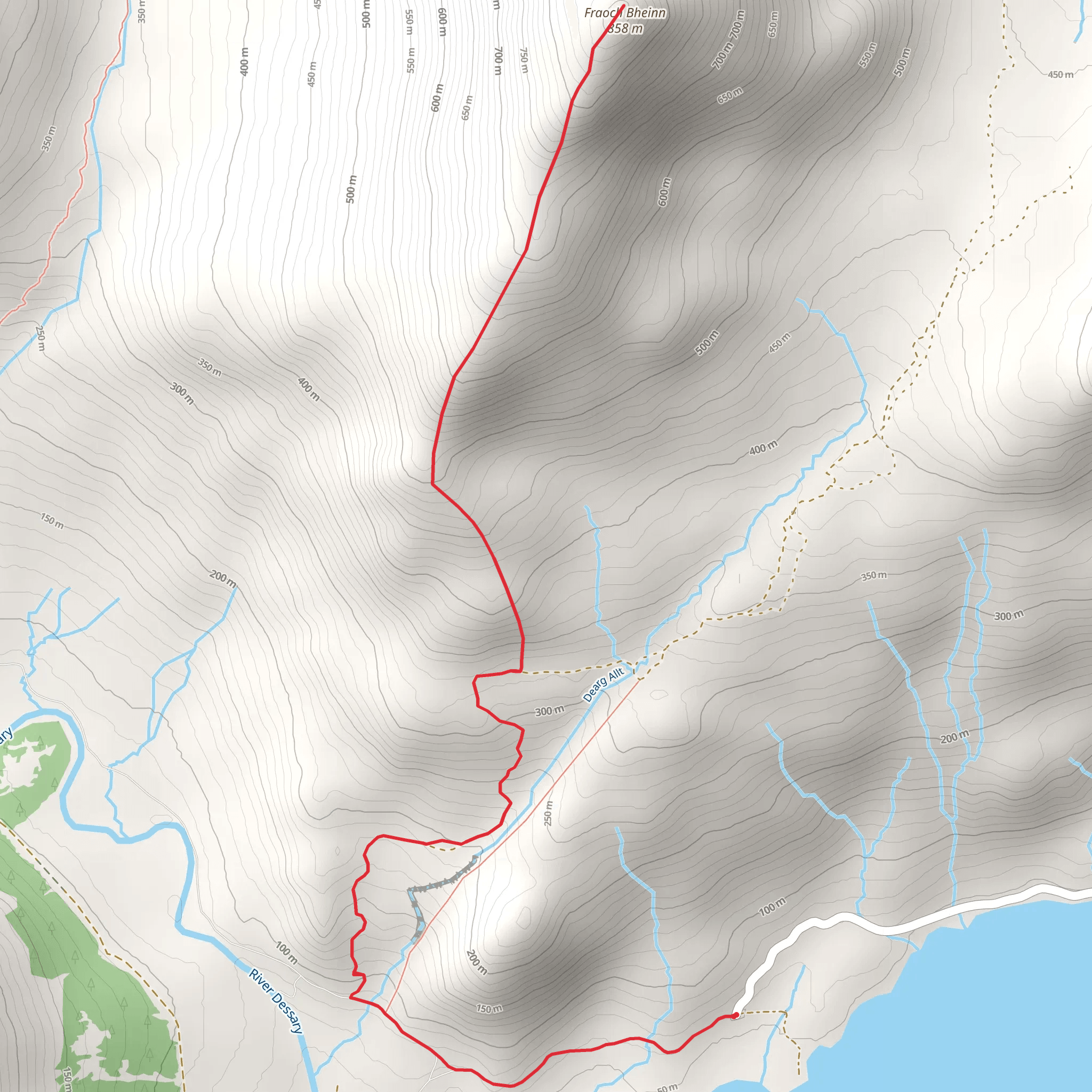 Fraoch Bheinn mobile static map