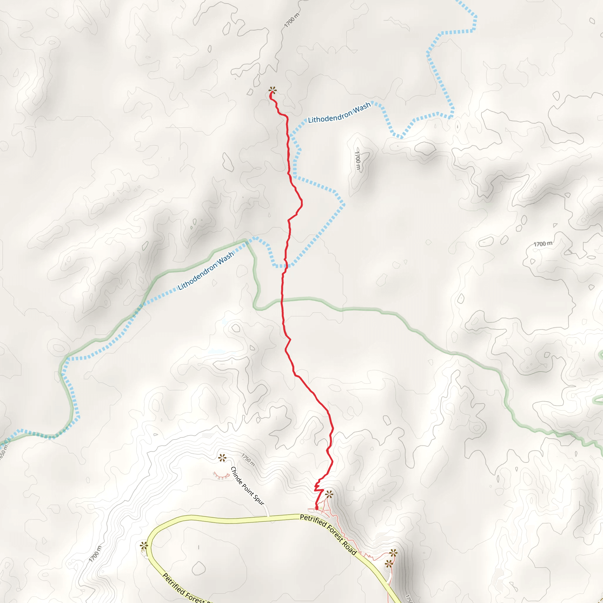 Trail to Onyx Bridge mobile static map