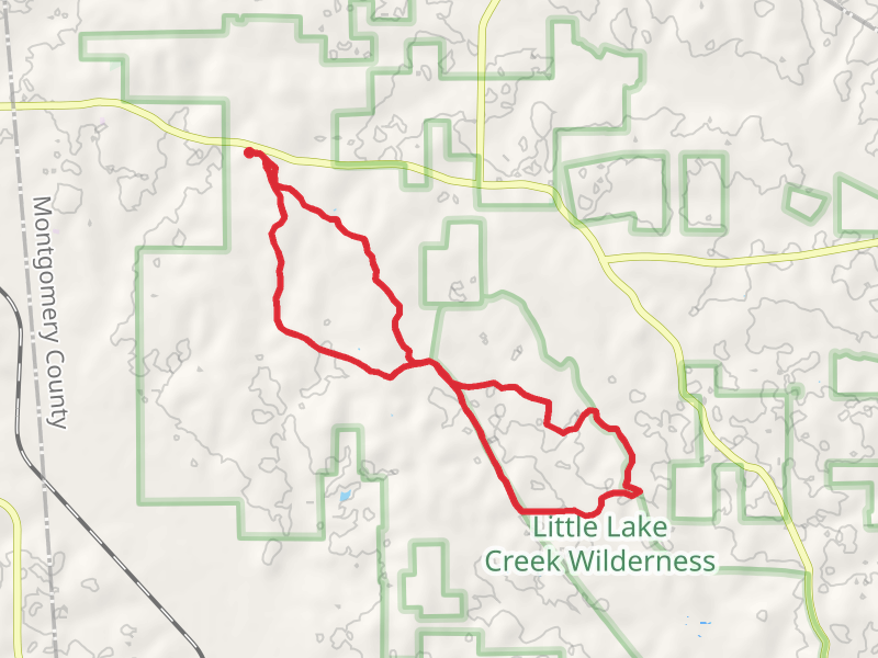 Little Lake Creek and Lone Star Hiking Loop Trail