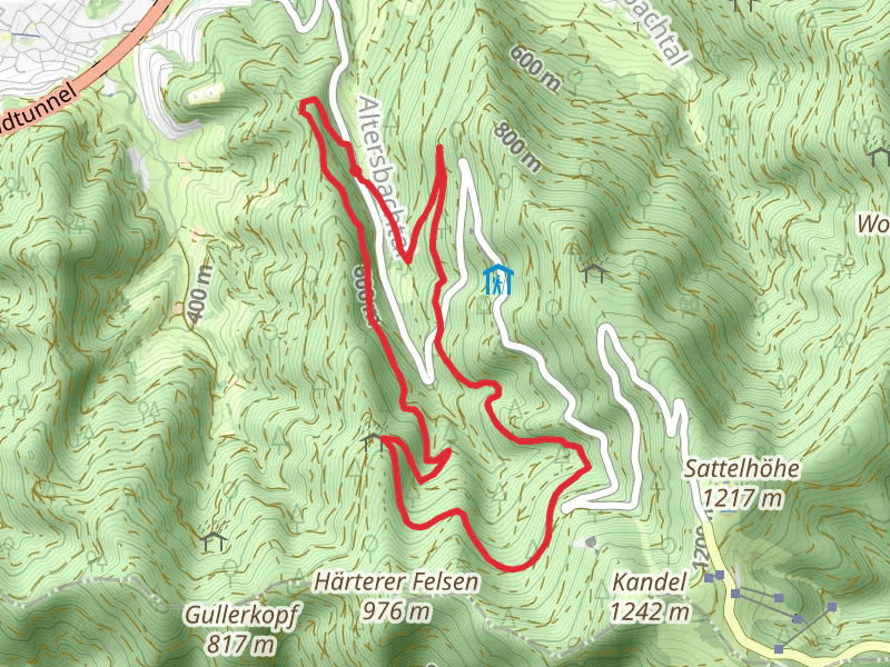 Steinerner Graben Loop via Albinhuette Alterbach Wasserfall