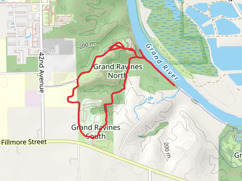 Grand Ravines South and Ravine Park Trails Loop