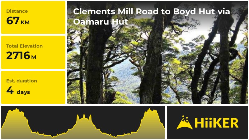 Clements Mill Road to Boyd Hut via Oamaru Hut | Waikato | New Zealand