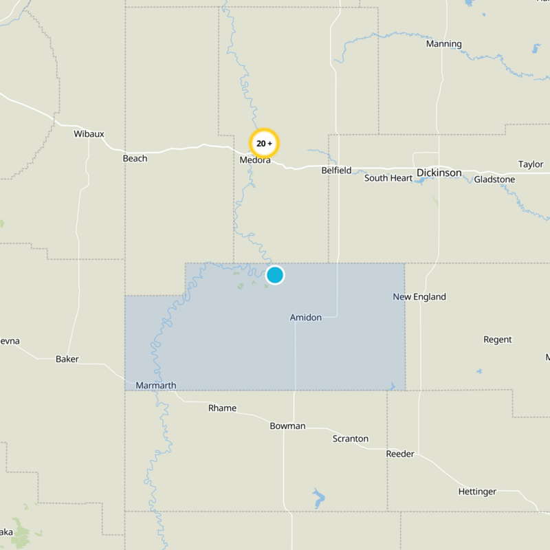 Slope County Static Map
