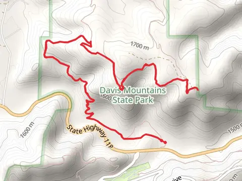 Sheep Pen Canyon and Limpia Creek Trail