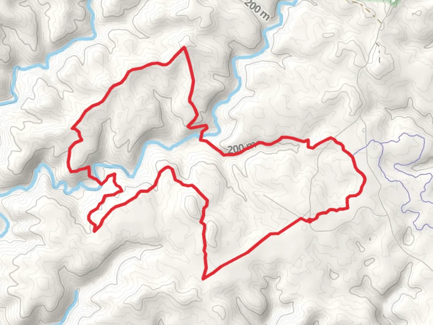 An image depicting the trail Buffalo Creek and Collie Ridge Loop Trail and its surrounding area.
