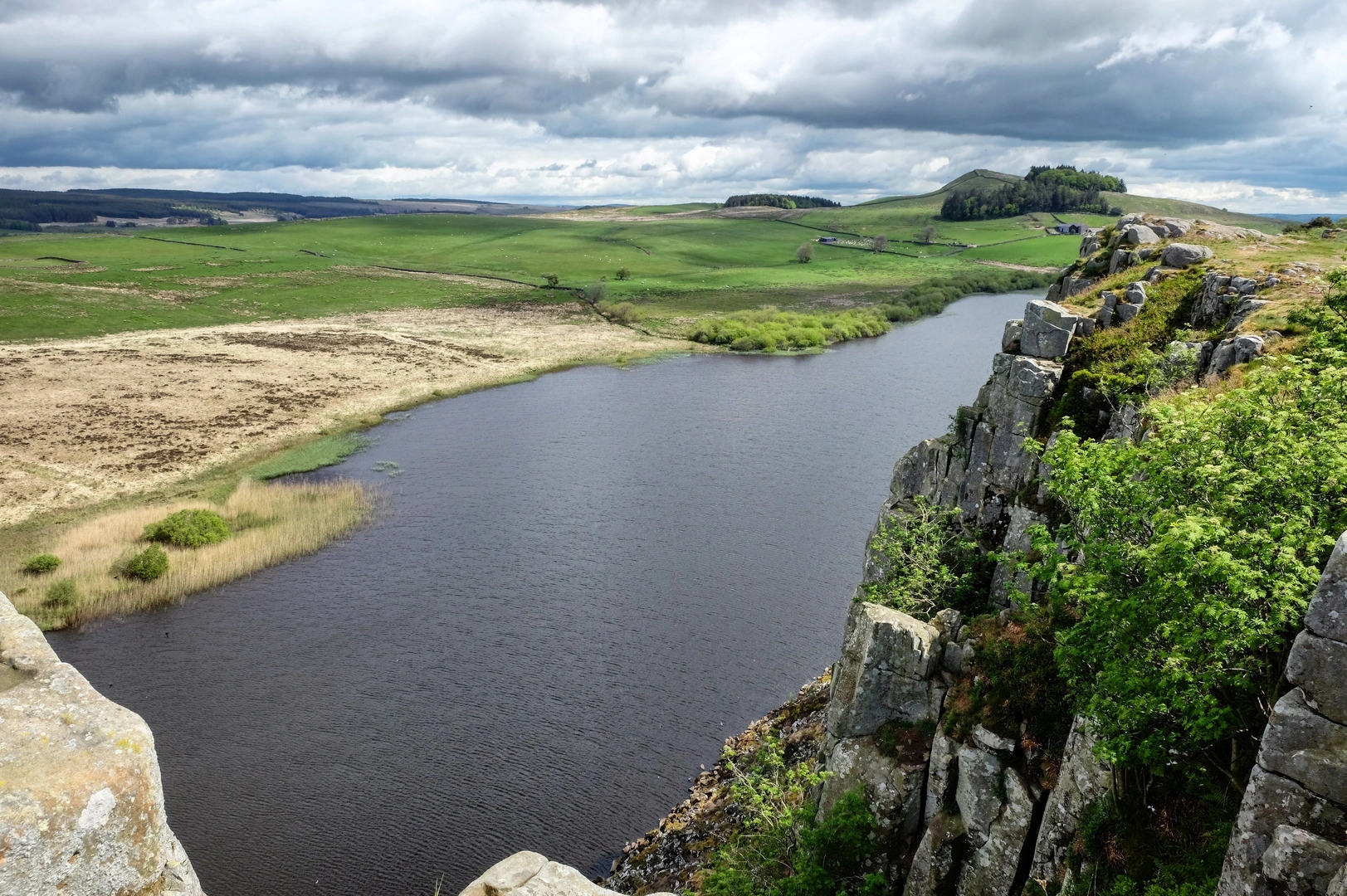 An image depicting the trail Hadrian's High Way and its surrounding area.