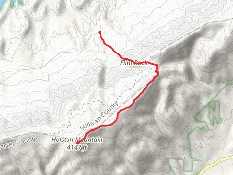 Holston High Knob via Flint Mill Trail