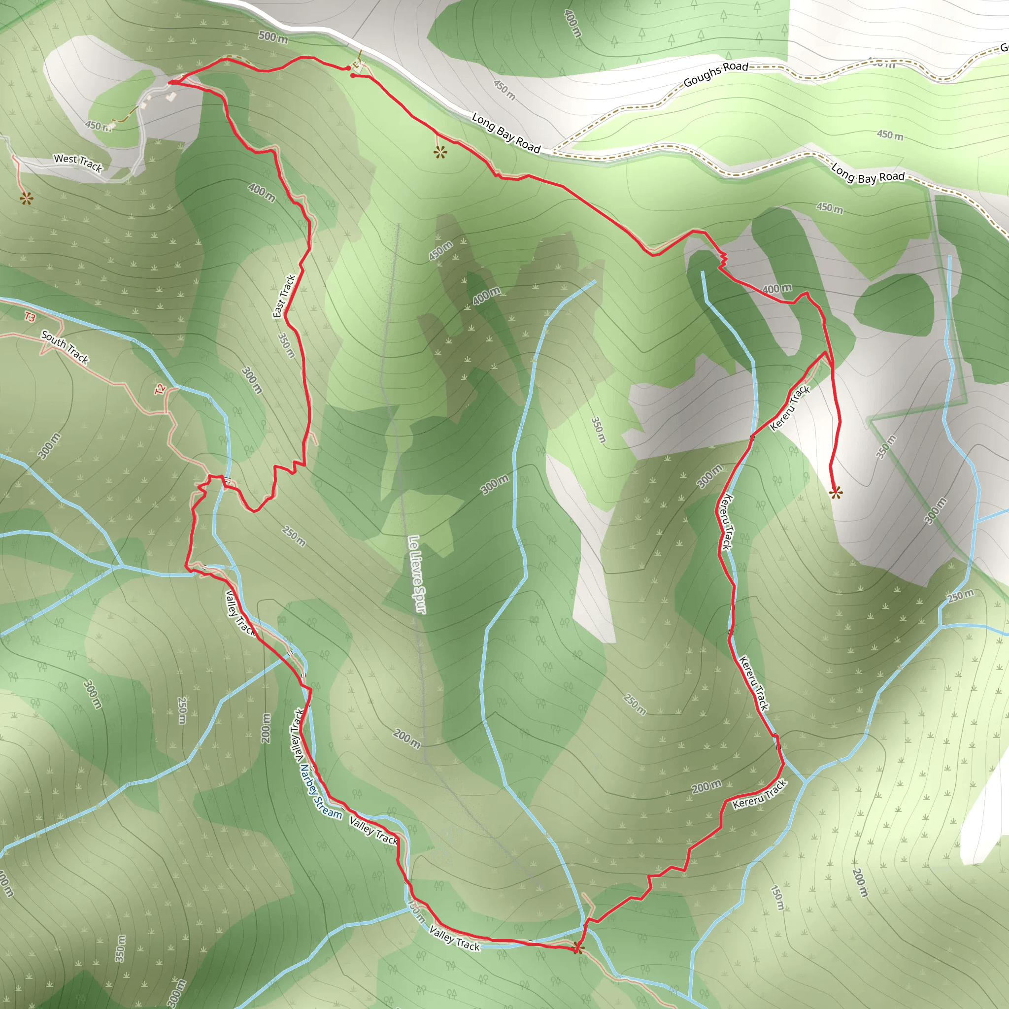 Kereru Track mobile static map