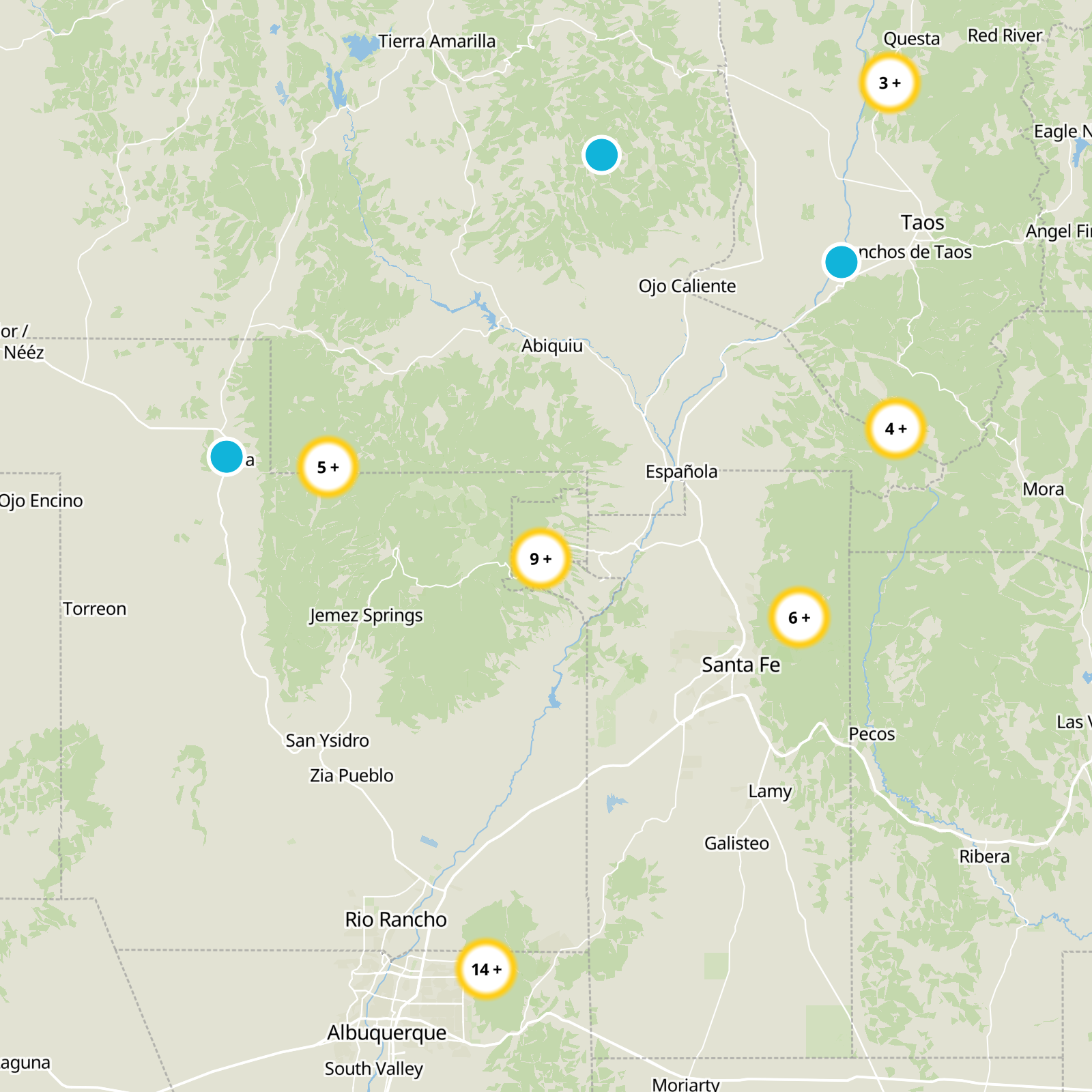Los Alamos County Static Map