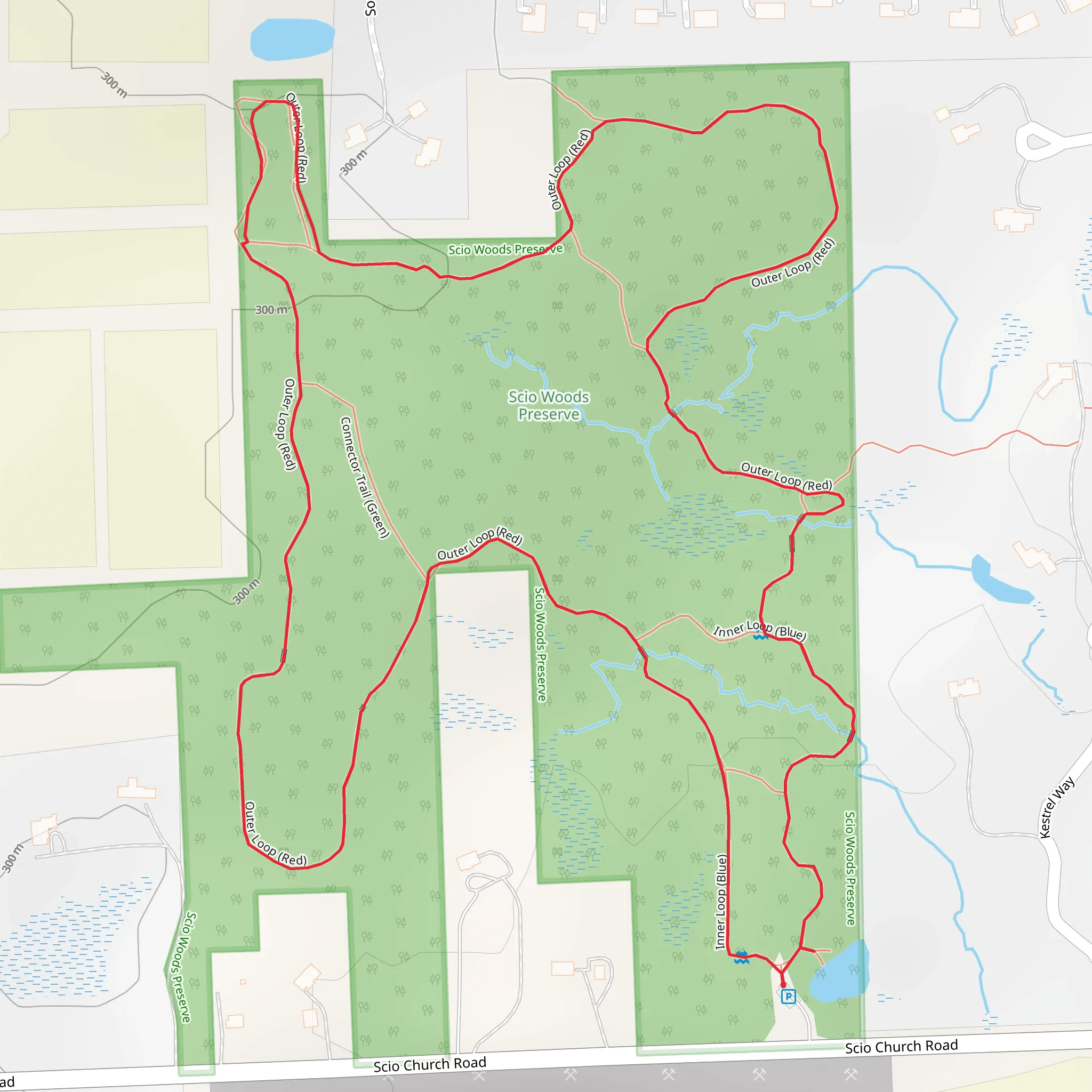 Scio Church Road Loop - North mobile static map