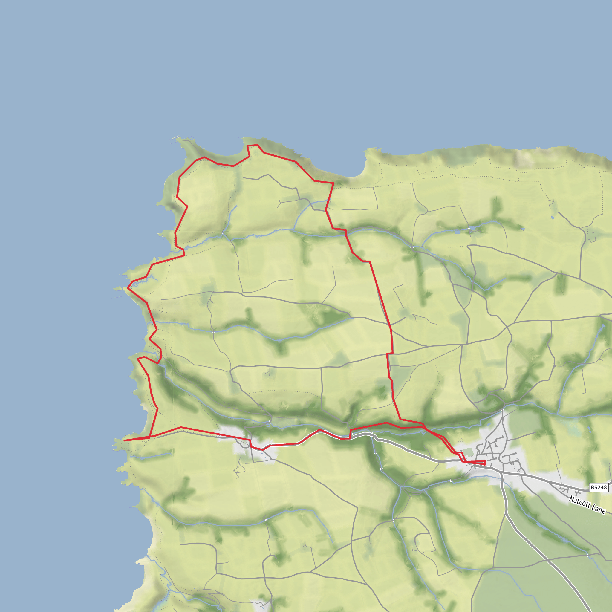 Hartland loop mobile static map