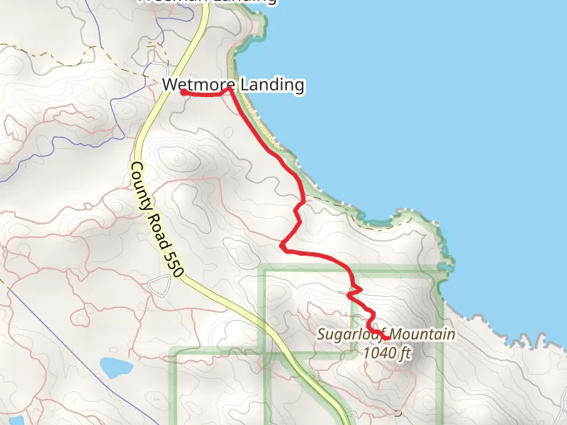 Sugarloaf Mountain via Wetmore Landing Trail