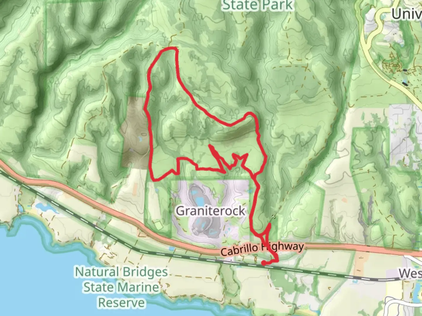 An image depicting the trail Wilder Ridge Loop and its surrounding area.