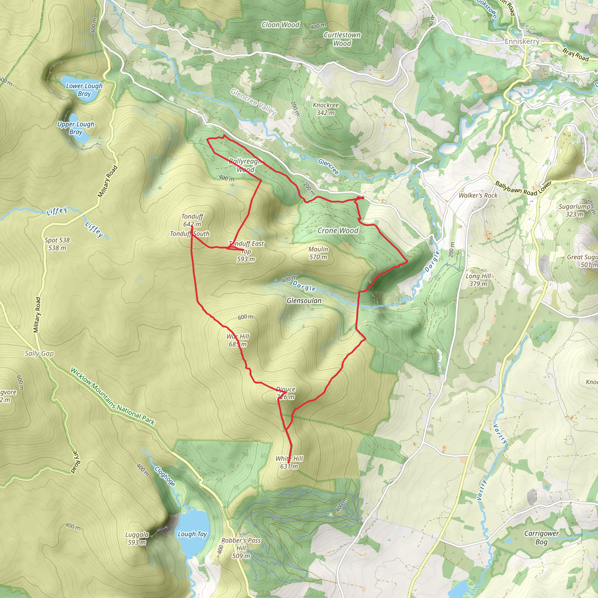 Leinster MPC Djouce February 2026 mobile static map