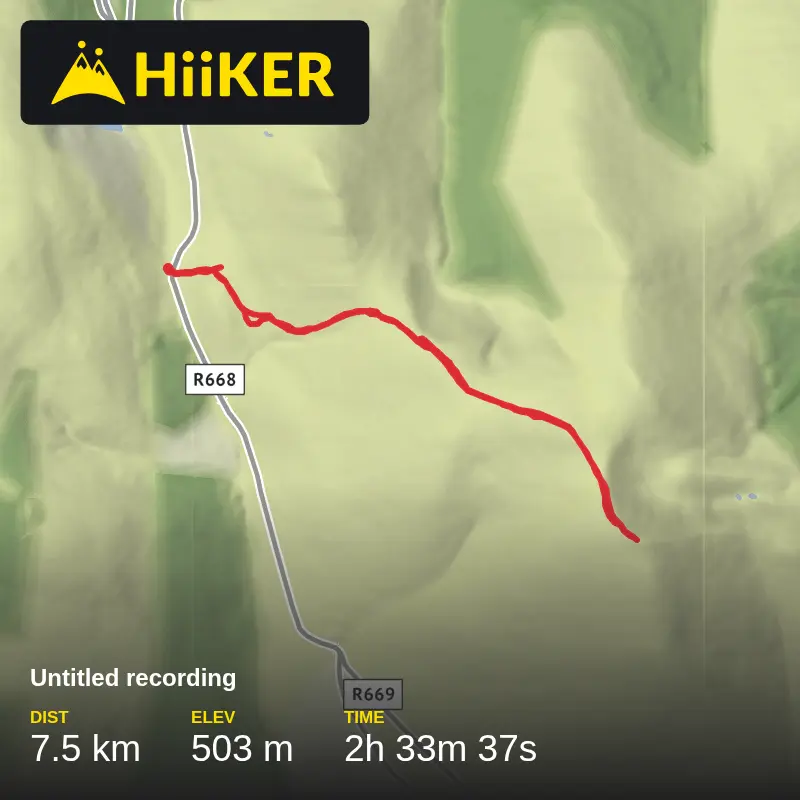 A map preview of the recording The Vee - Knockmealdown .