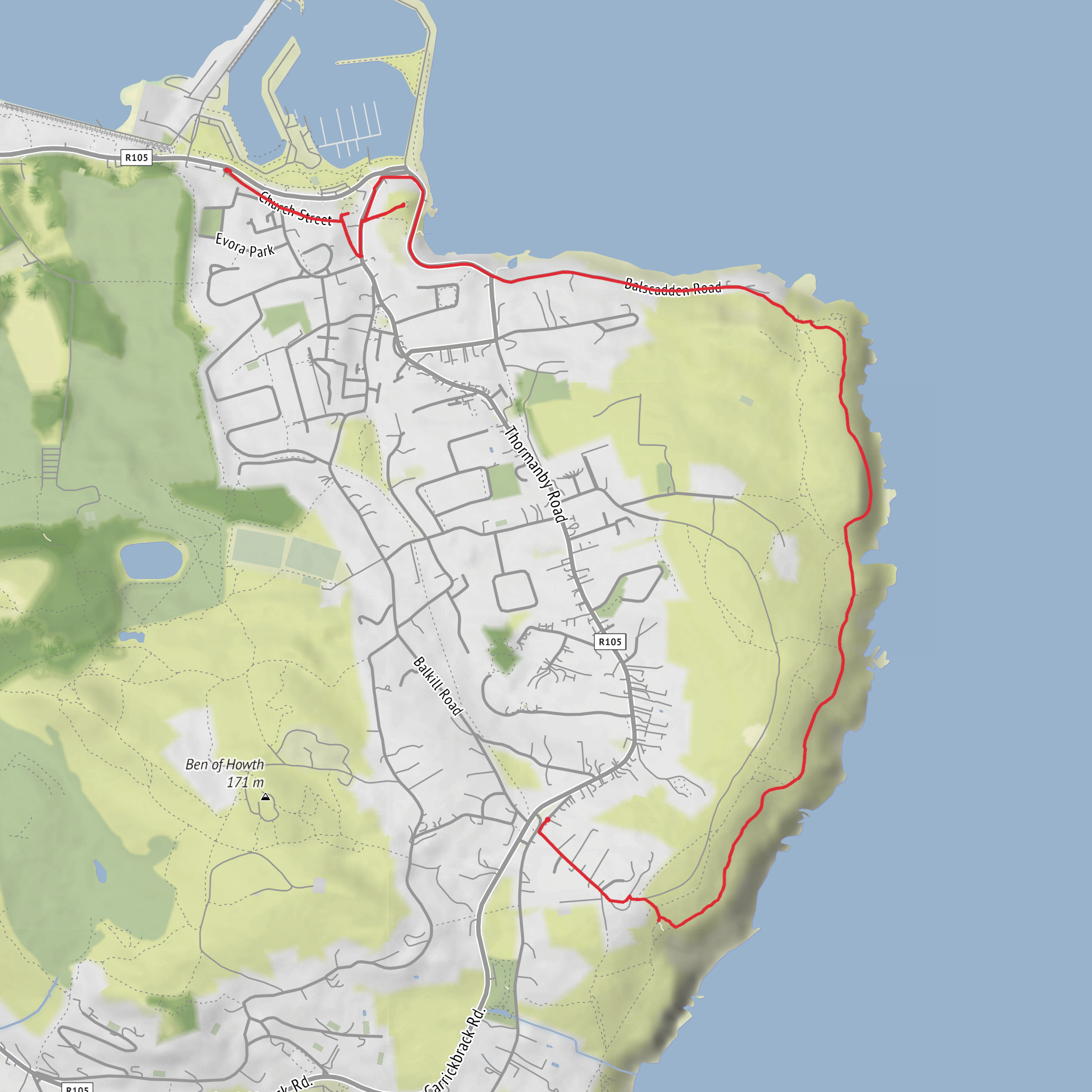 Howth Horcrux Hunt mobile static map