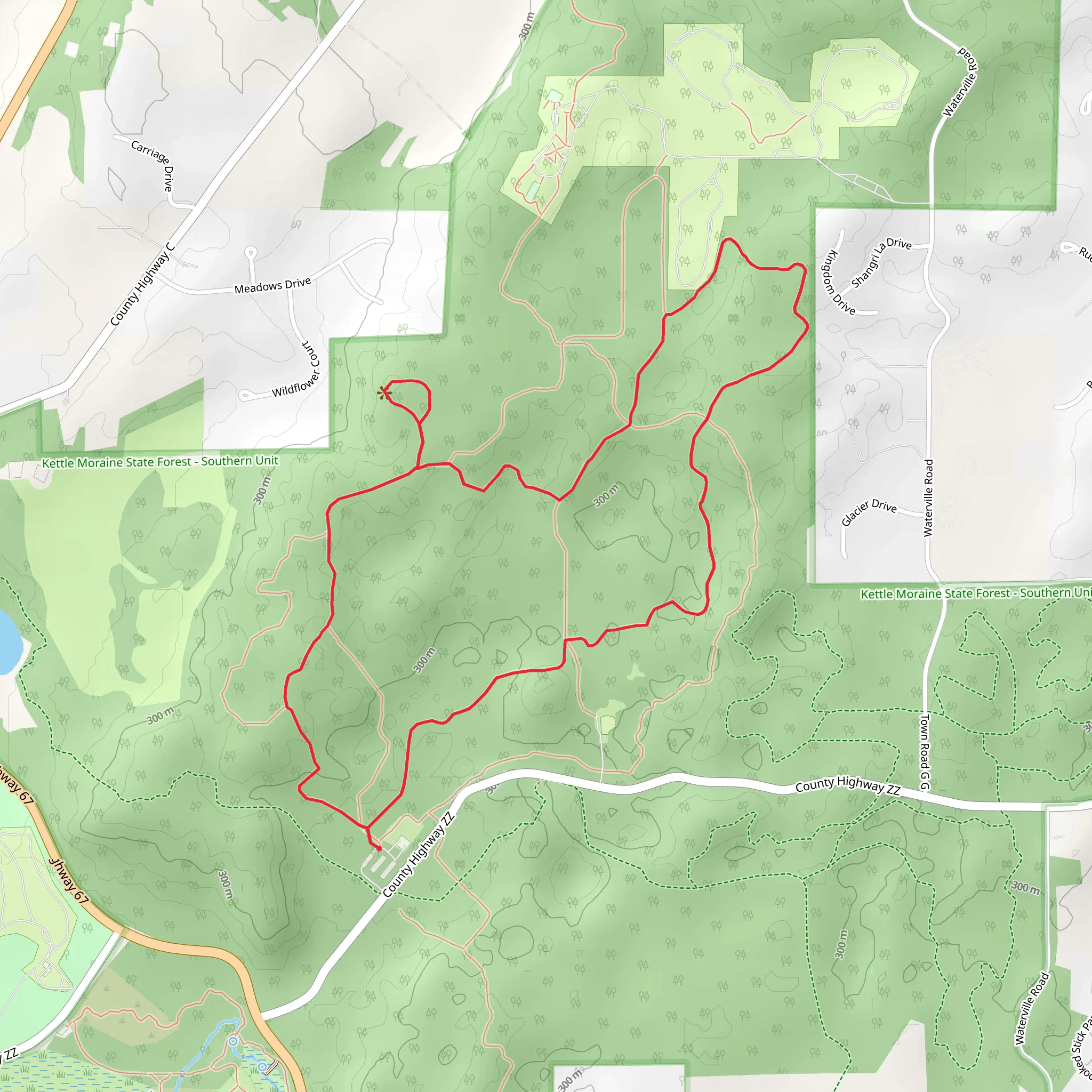 Red and Green Loop mobile static map